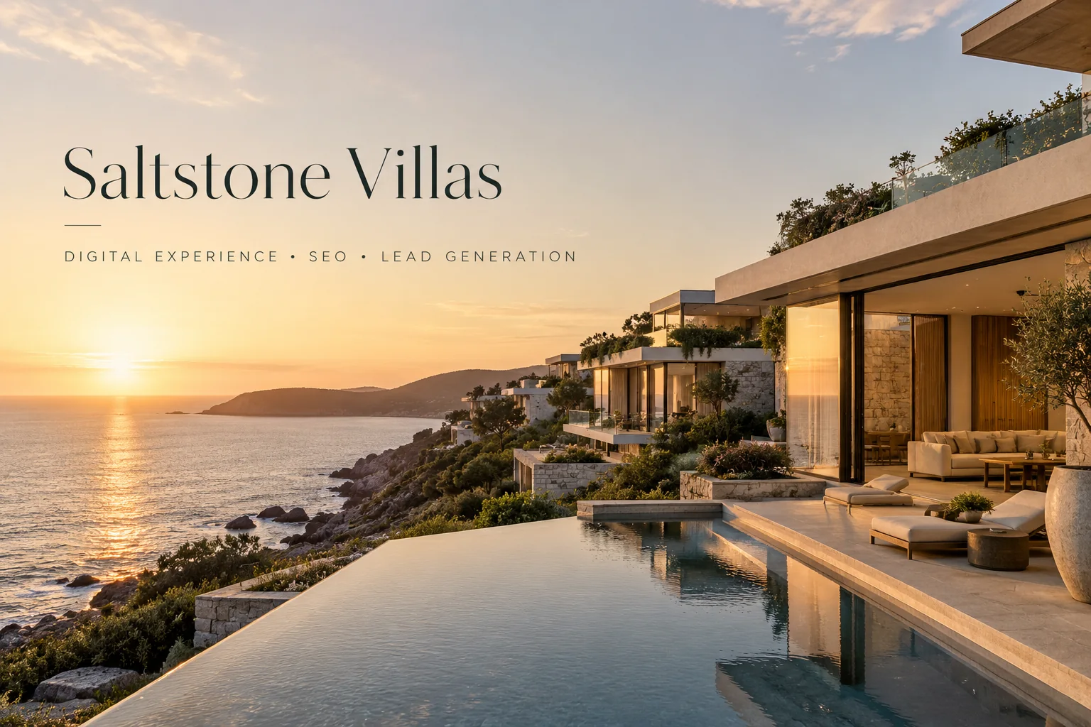 Saltstone Villas luxury property website and SEO marketing